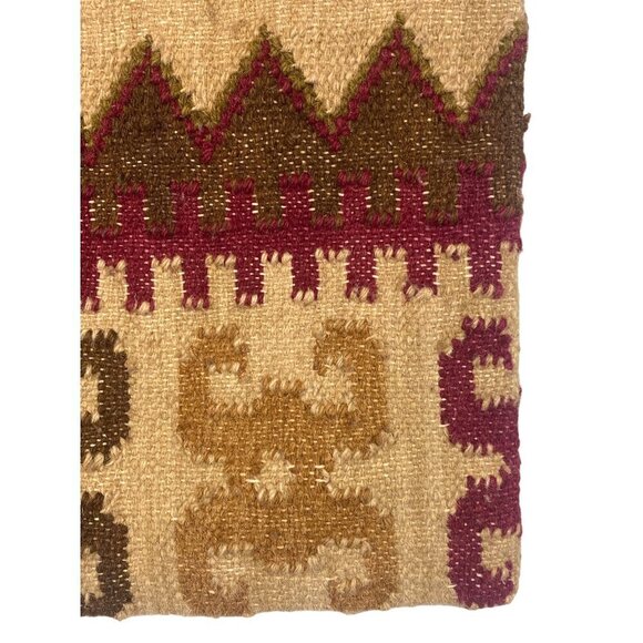 Unbranded VTG Handwoven Wool Kilim Rug Pillow Cover Geometric 18" X 12" - Picture 3 of 10